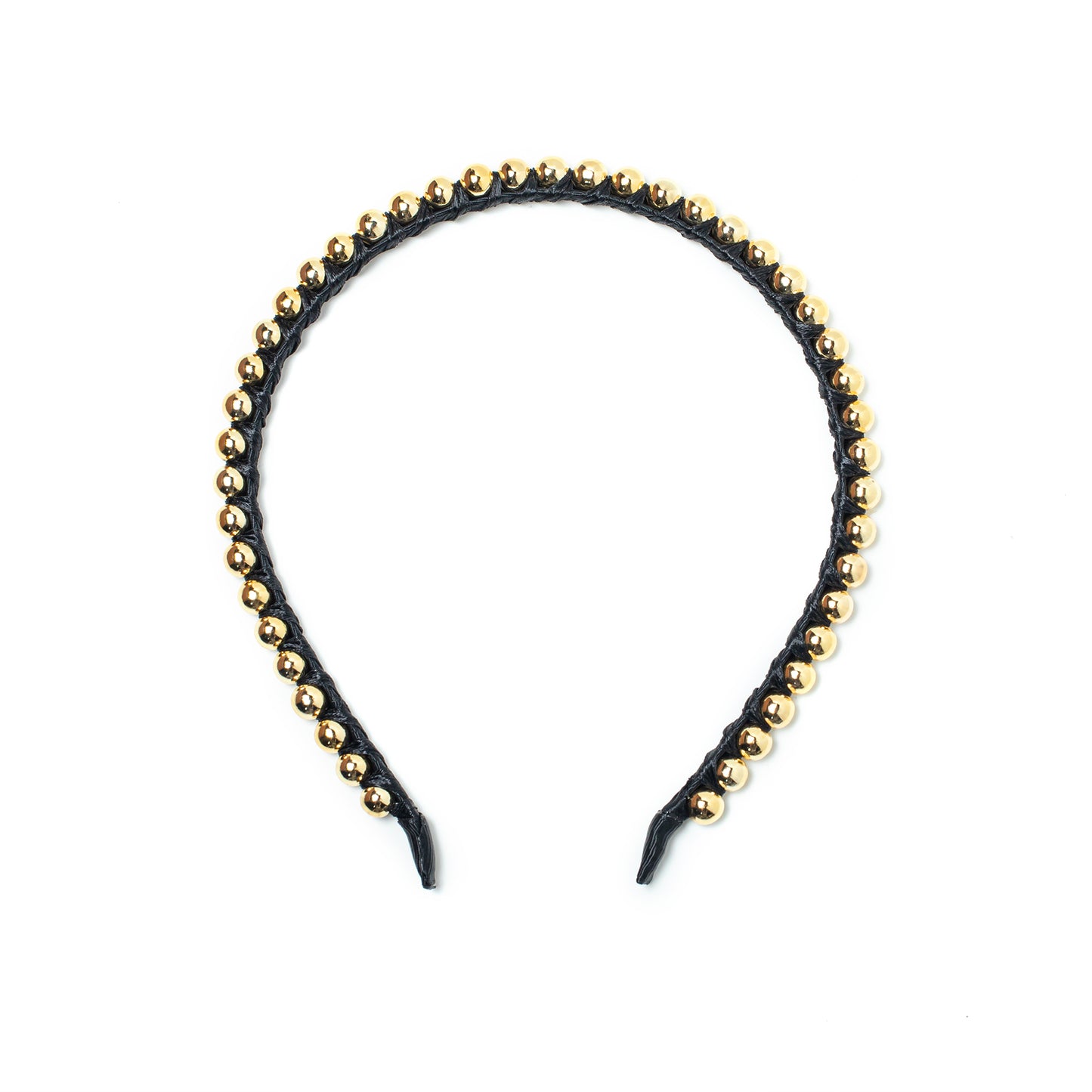 Classic Gold Bead Headband (8mm)